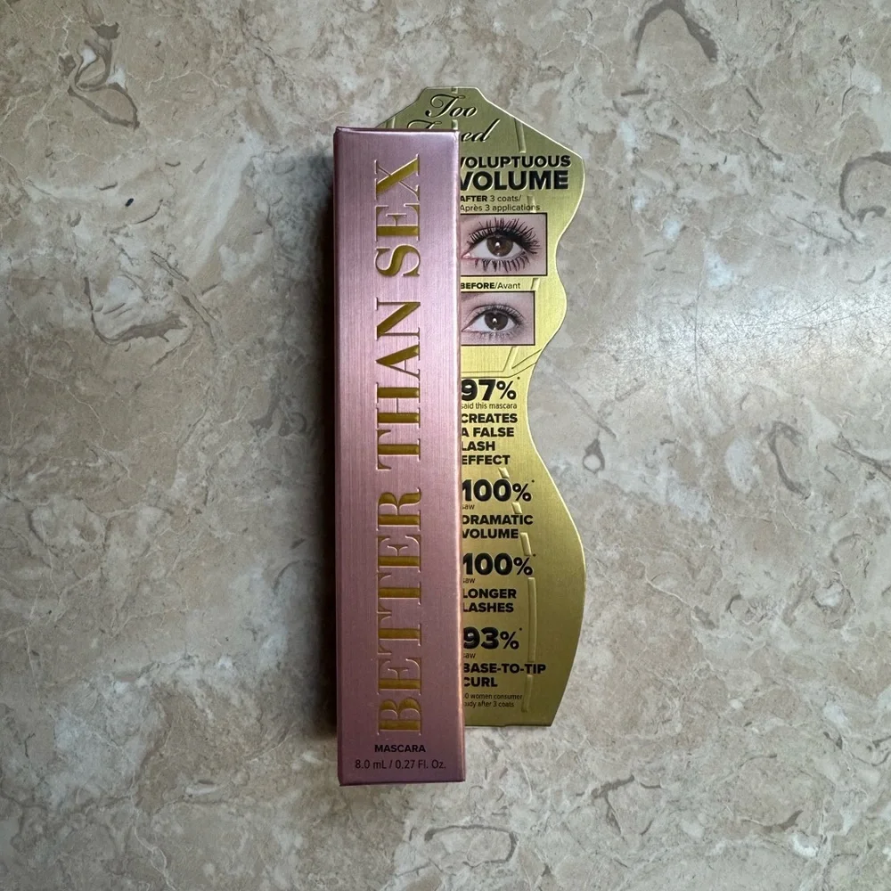 Too Faced Better Than Sex Volumizing & Lengthening Mascara New in Box